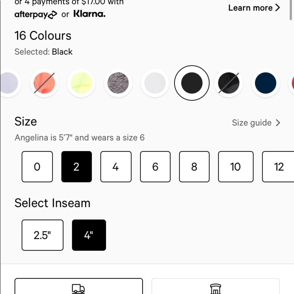 Black lululemon shorts
